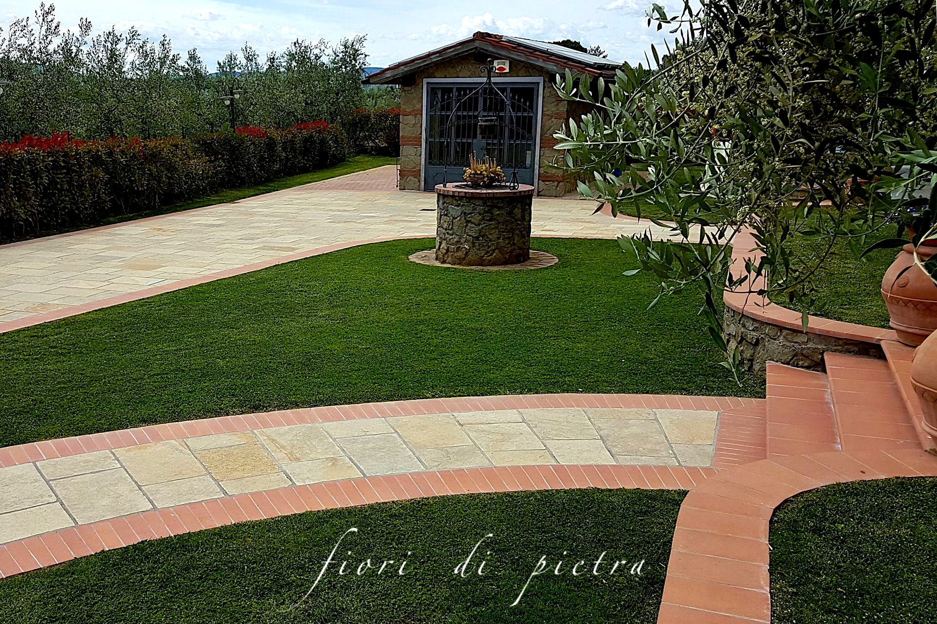Realizzazione Pavimenti in pietra IRON BROWN